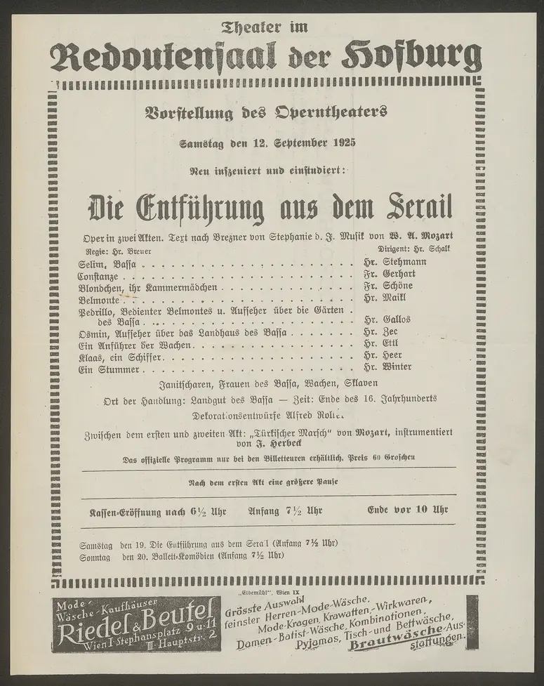 Die Entführung aus dem Serail