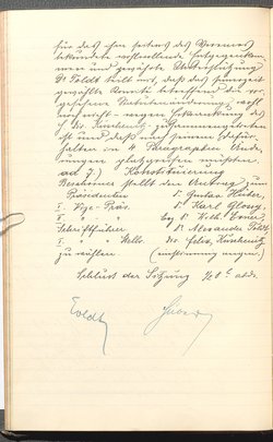 Protokolle der Ausschusssitzungen des Vereines des Deutschen Volkstheaters in Wien