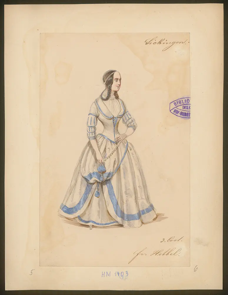 Franz von Sickingen, Titel der Serie: Figurinen des k.k. Hof-Burgtheaters