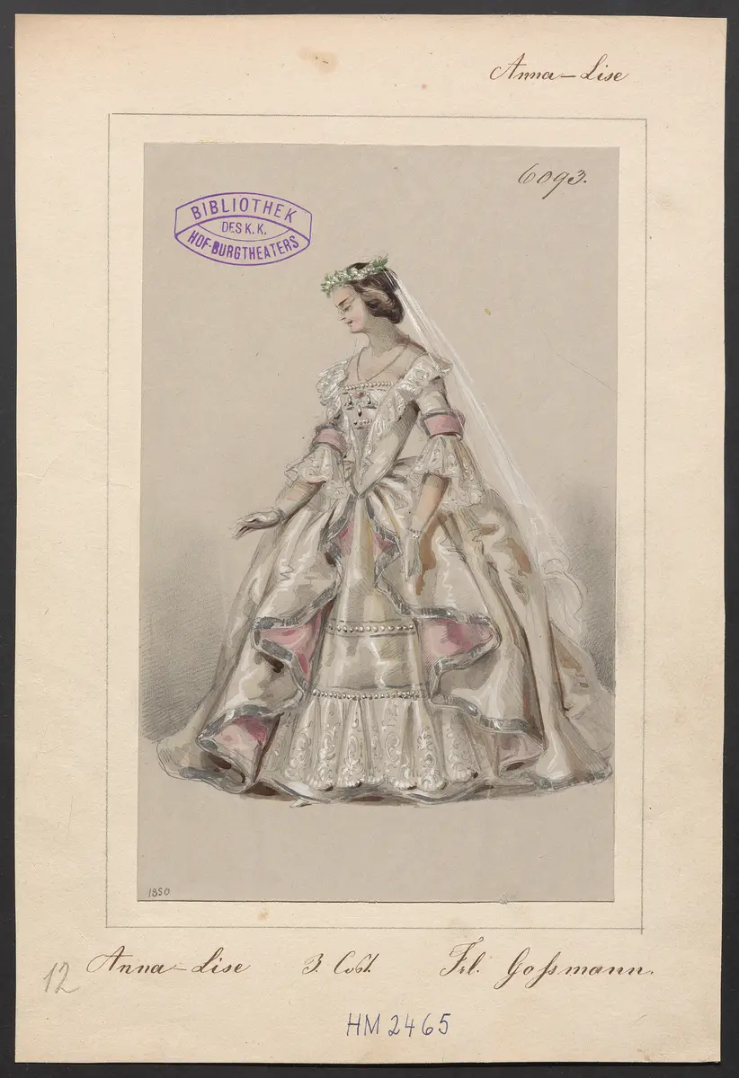 Die Anna-Lise, Titel der Serie: Figurinen des k.k. Hof-Burgtheaters