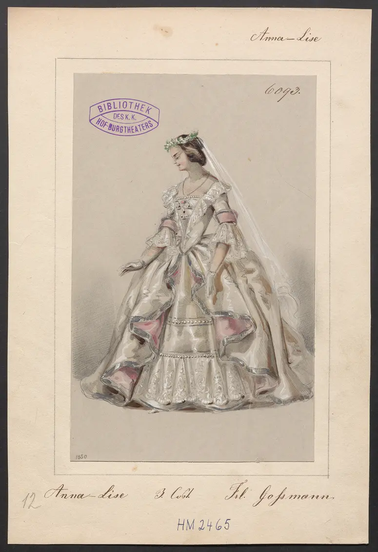 Die Anna-Lise, Titel der Serie: Figurinen des k.k. Hof-Burgtheaters