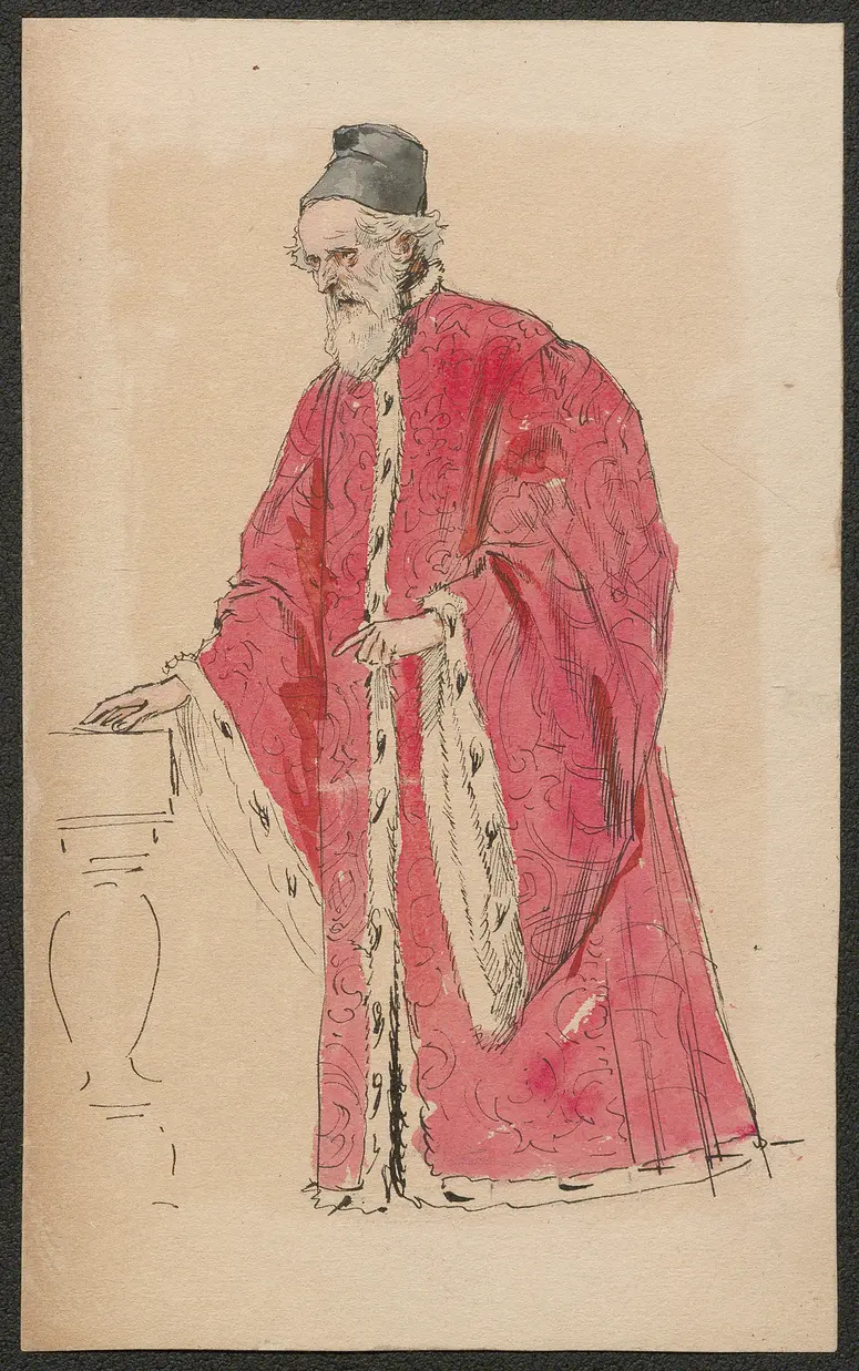 Ohne Titel, Titel der Serie: Figurinen des k.k. Hof-Burgtheaters