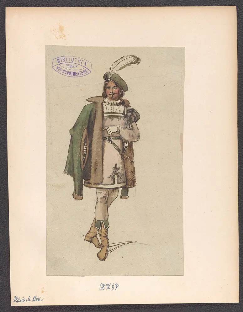 Das Haus Mac Alva, Titel der Serie: Figurinen des k.k. Hof-Burgtheaters