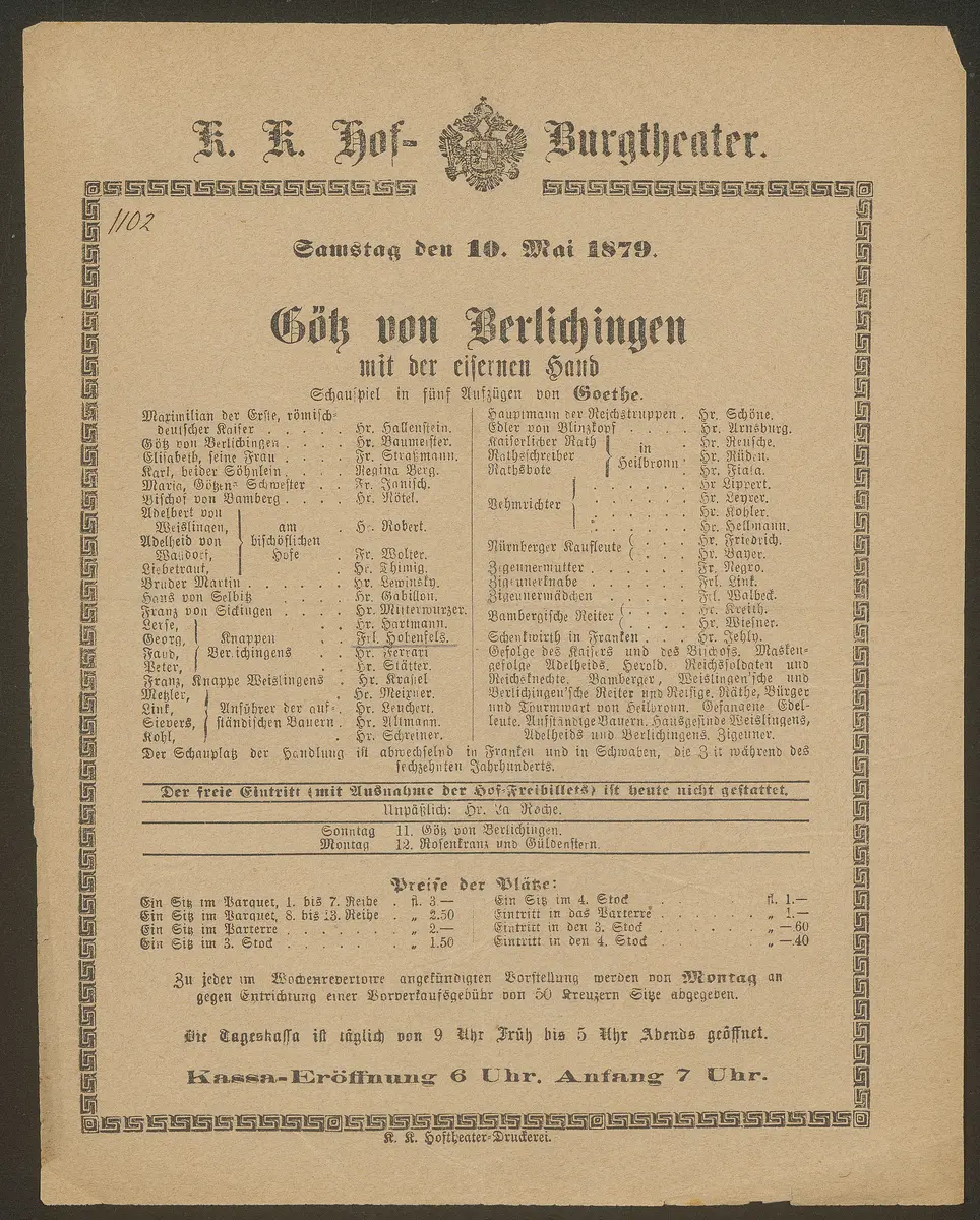 Götz von Berlichingen mit der eisernen Hand