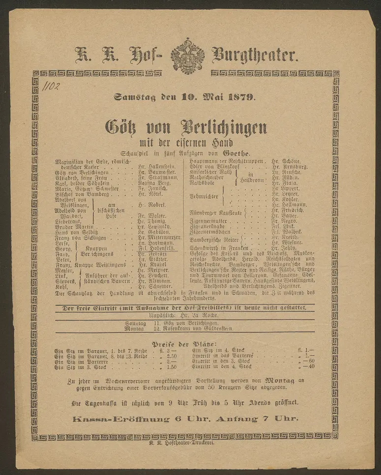 Götz von Berlichingen mit der eisernen Hand