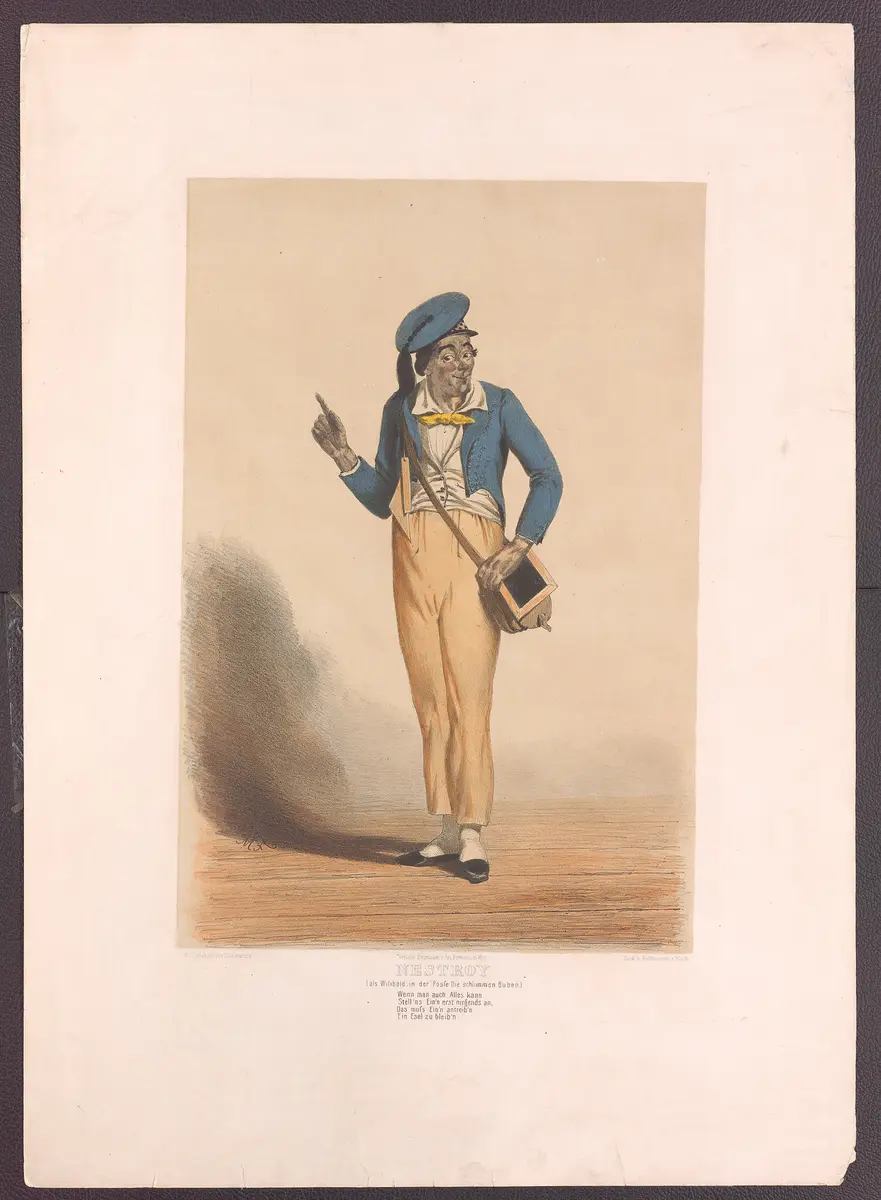 Johann Nepomuk Nestroy, Verweis auf Stücktitel: Die schlimmen Buben