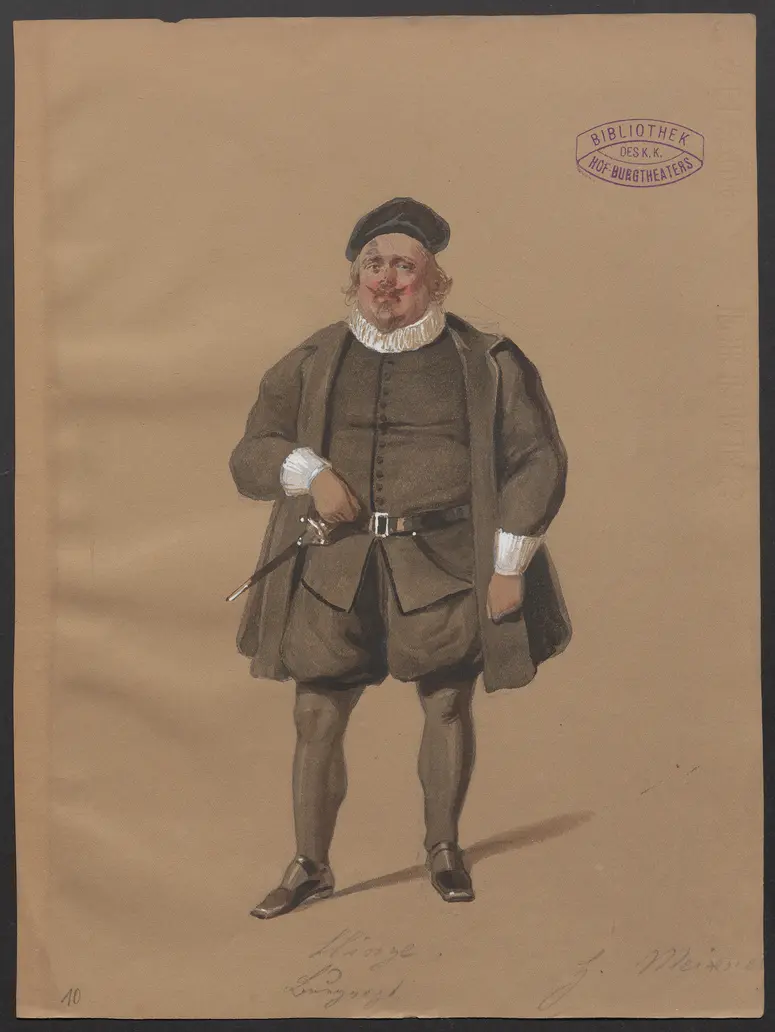 Die Grafen von der Esche, Titel der Serie: Figurinen des k.k. Hof-Burgtheaters