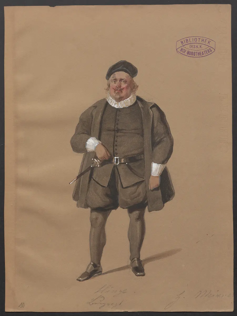 Die Grafen von der Esche, Titel der Serie: Figurinen des k.k. Hof-Burgtheaters