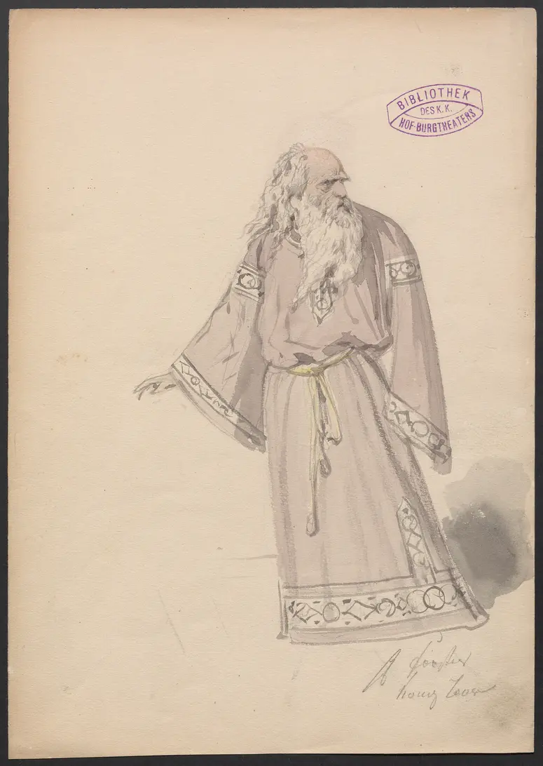 König Lear, Originaltitel: King Lear, Titel der Serie: Figurinen des k.k. Hof-Burgtheaters