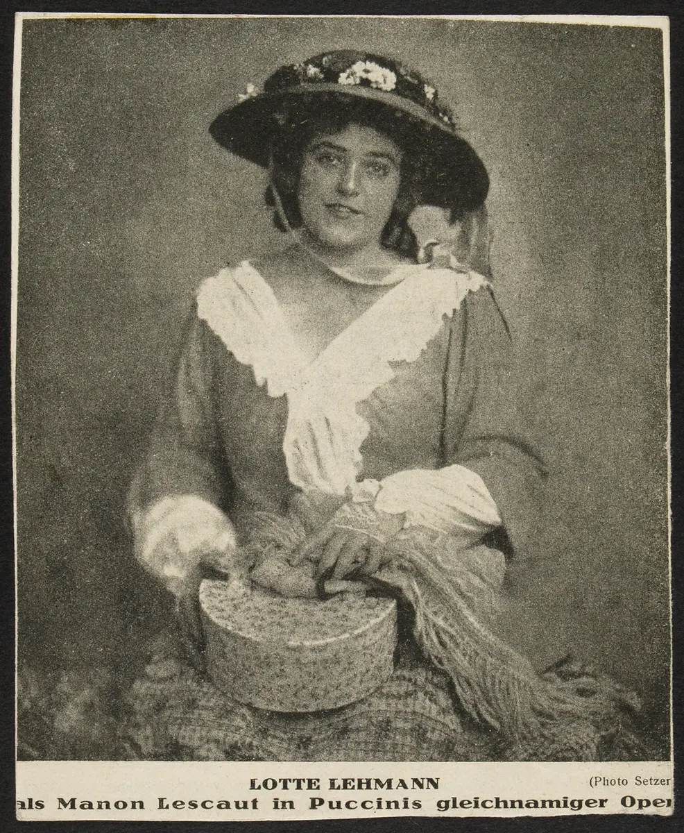 Lotte Lehmann, Verweis auf Stücktitel: Manon Lescaut