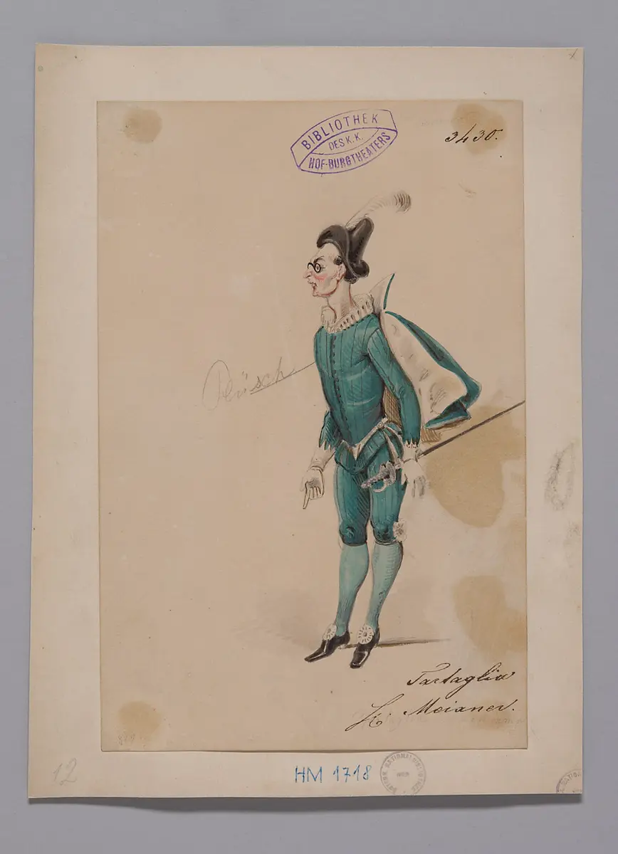 Turandot, Prinzessin von China, Suchtitel: Turandot, Titel der Serie: Figurinen des k.k. Hof-Burgtheaters