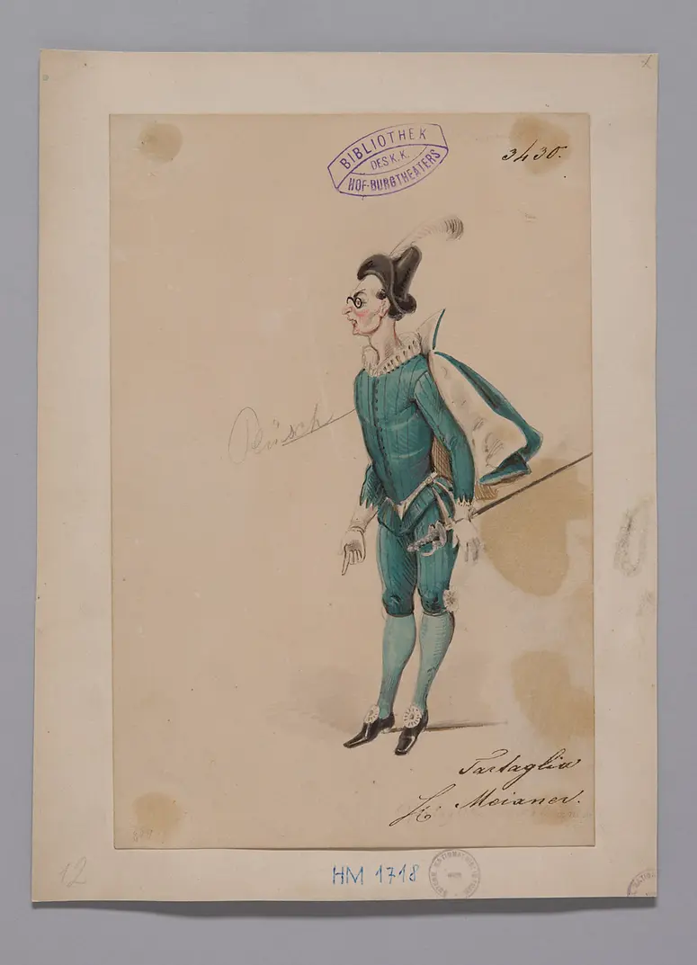 Turandot, Prinzessin von China, Suchtitel: Turandot, Titel der Serie: Figurinen des k.k. Hof-Burgtheaters