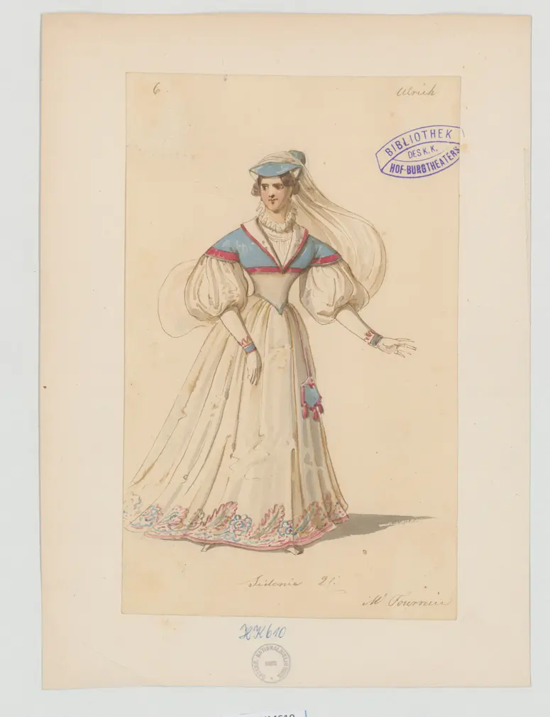 Guido von Ostenthal, Titel der Serie: Figurinen des k.k. Hof-Burgtheaters