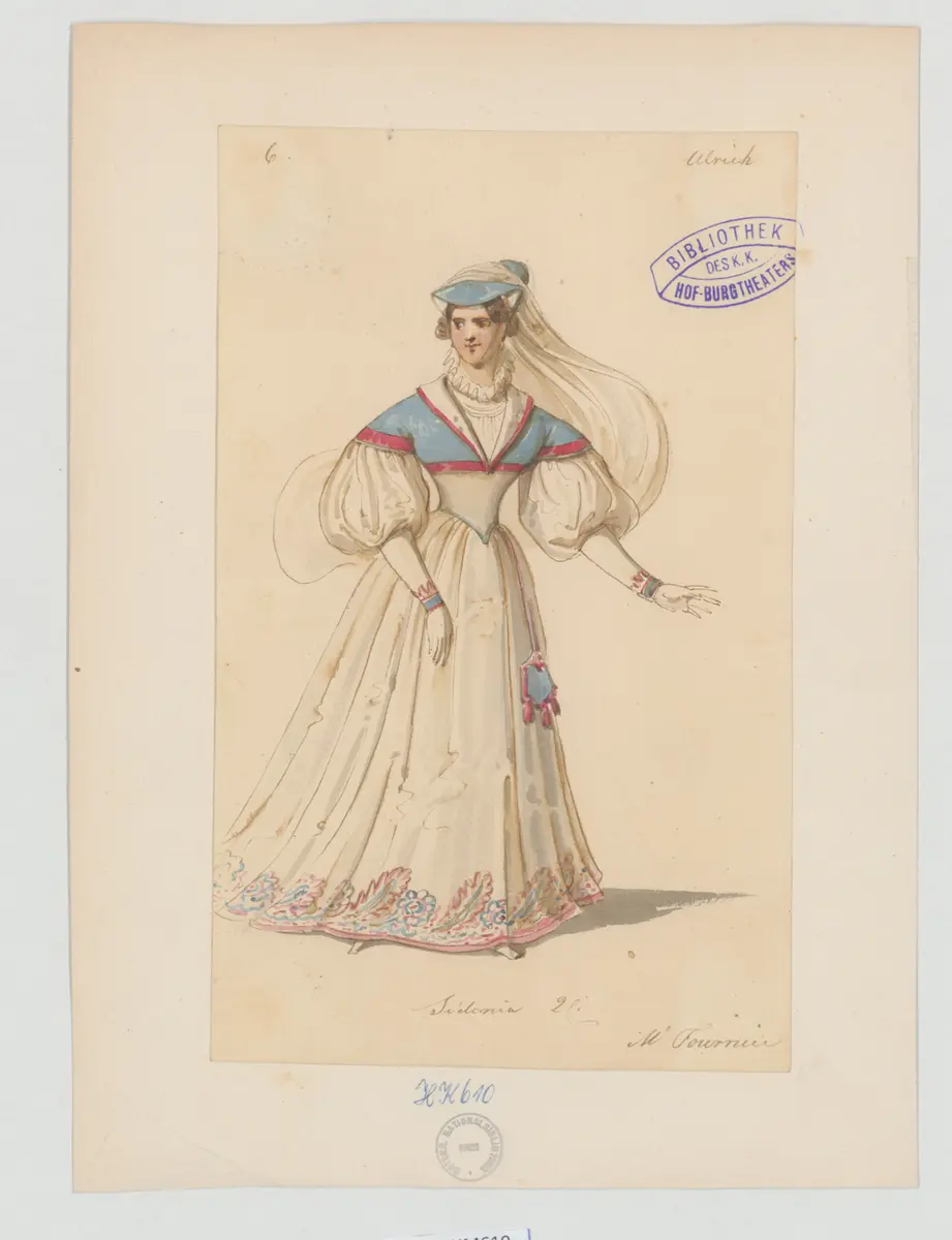 Guido von Ostenthal, Titel der Serie: Figurinen des k.k. Hof-Burgtheaters