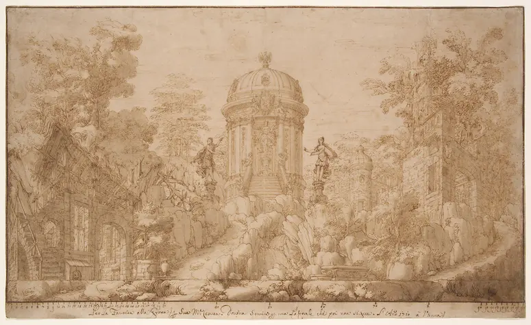 Gartenanlage mit Rundtempel, Favorita