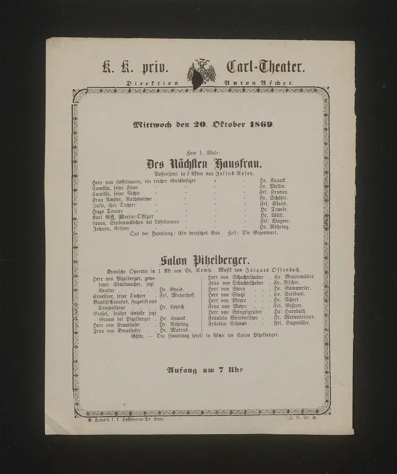 Des nächsten Hausfrau, Salon Pitzelberger