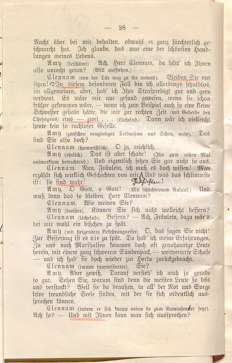 Klein Dorrit. Lustspiel in drei Akten