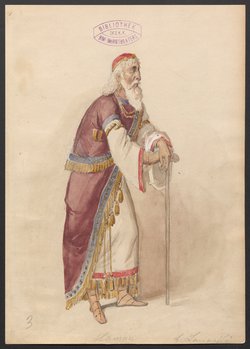 Esther, Titel der Serie: Figurinen des k.k. Hof-Burgtheaters