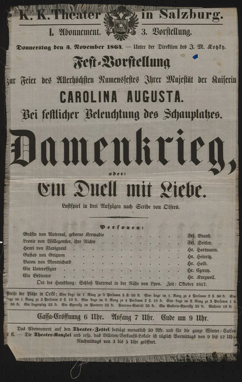 Damenkrieg oder Ein Duell mit Liebe