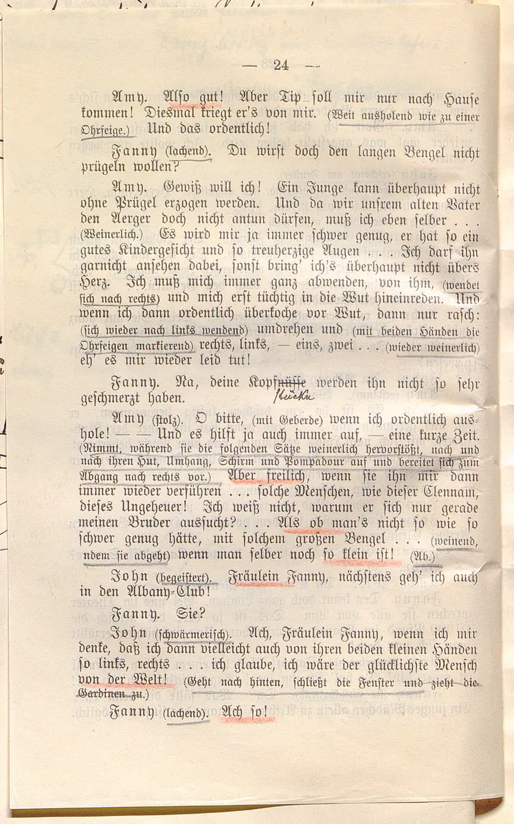 Klein Dorrit. Lustspiel in drei Akten