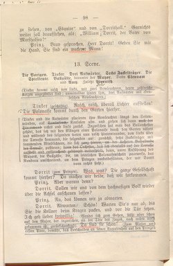 Klein Dorrit. Lustspiel in drei Akten