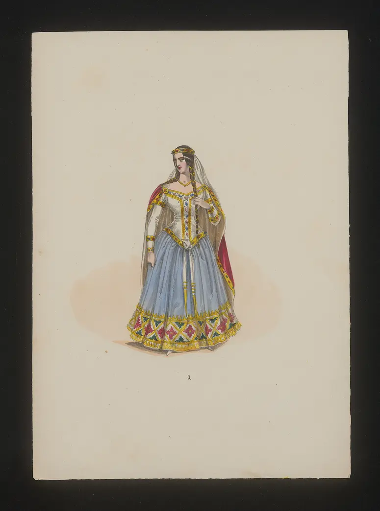 I Normanni a Parigi, Titel der Serie: Neue Costume-Sammlung verschiedener Zeiten und Nationen