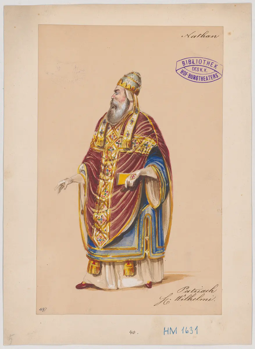 Nathan der Weise, Titel der Serie: Figurinen des k.k. Hof-Burgtheaters