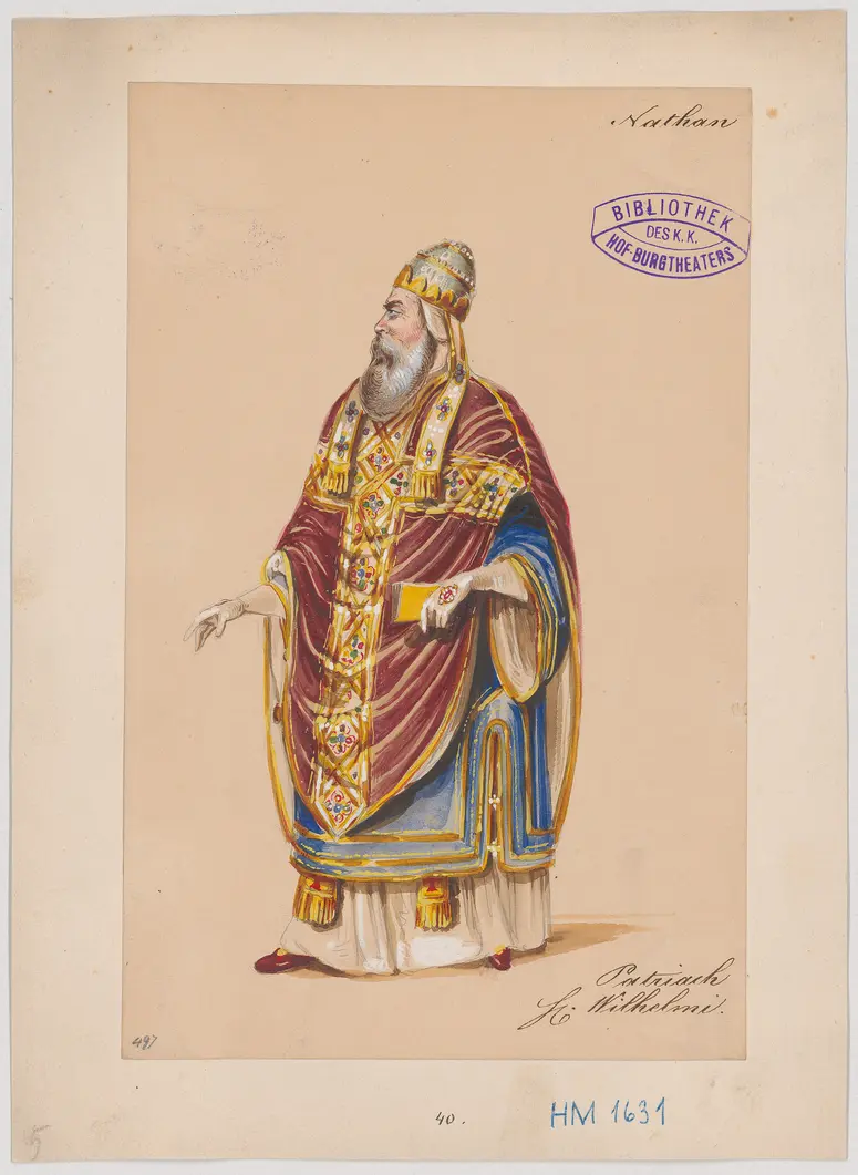Nathan der Weise, Titel der Serie: Figurinen des k.k. Hof-Burgtheaters