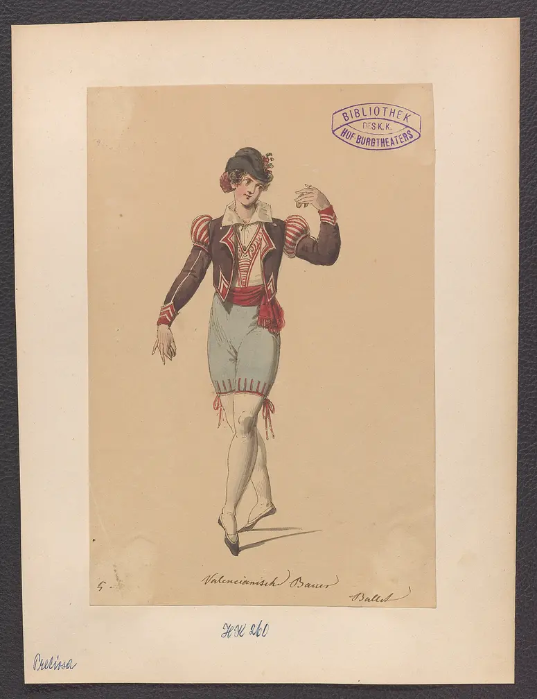 Preciosa, Alternativtitel: Preziosa, Titel der Serie: Figurinen des k.k. Hof-Burgtheaters