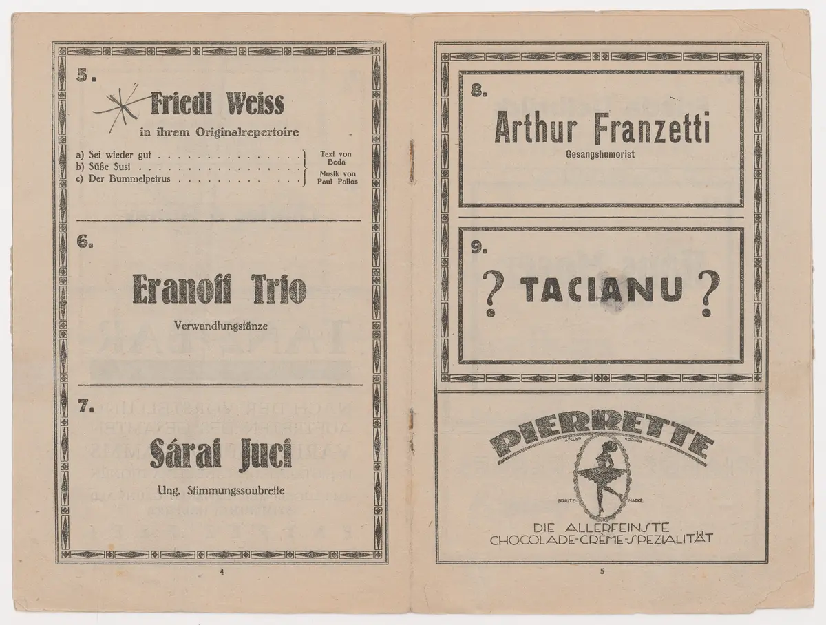 Varieté Reklame, Razzia im 