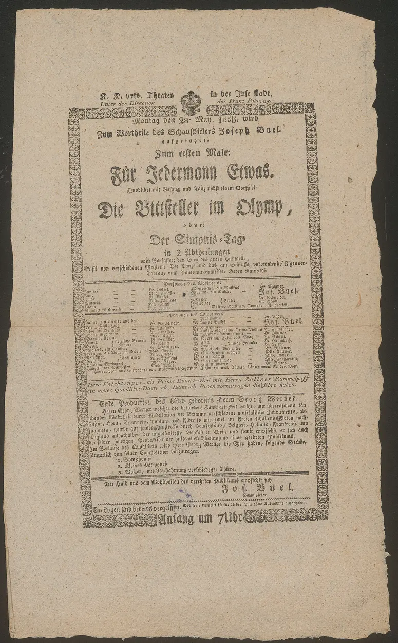 Für Jedermann Etwas, Die Bittsteller im Olymp oder Der Simonis-Tag