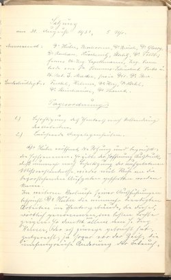 Protokolle der Ausschusssitzungen des Vereines des Deutschen Volkstheaters in Wien