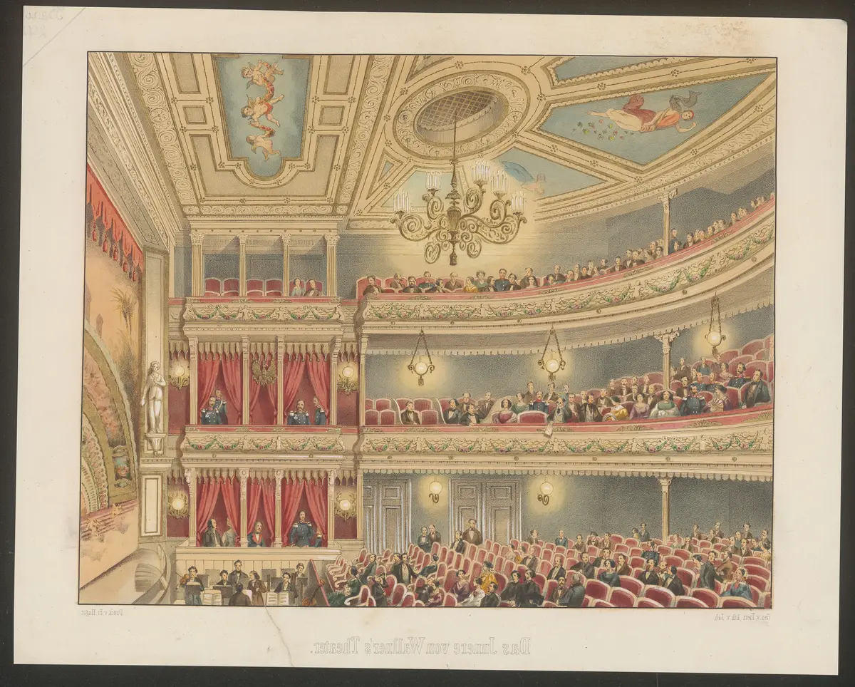 Berlin, Wallner-Theater, Titel in Vorlageform: Das Innere von Wallner's Theater