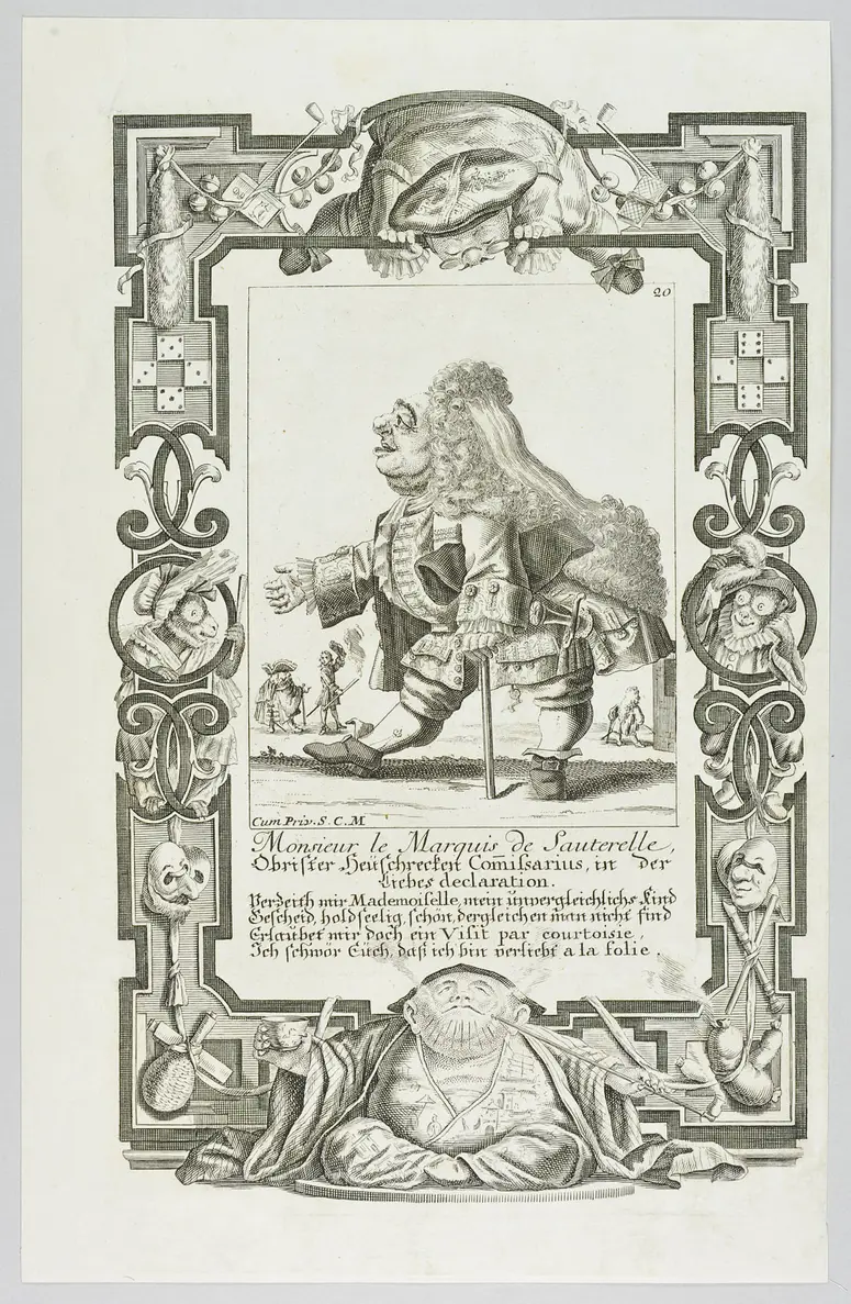 Il Callotto resuscitato oder Neü eingerichtes Zwerchen Cabinett, Monsieur le Marquis de Sauterelle...