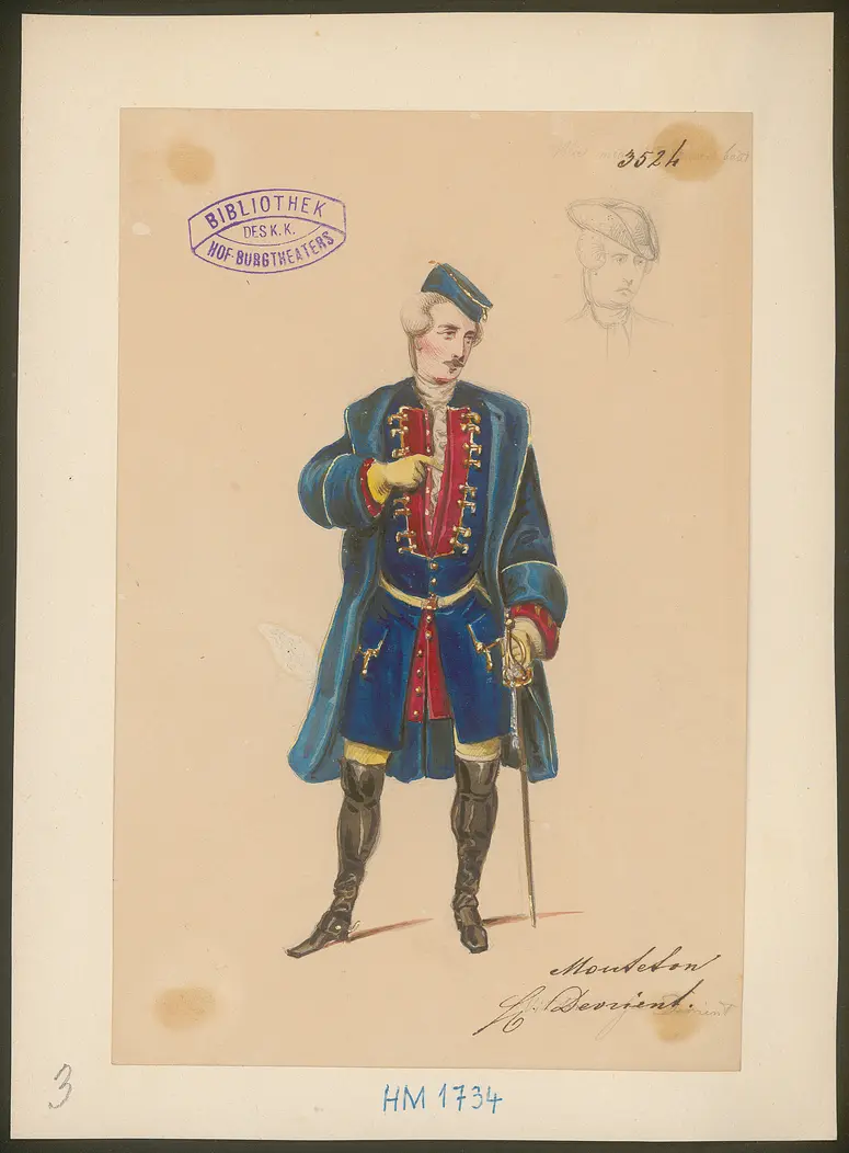 Wie man Häuser baut, Titel der Serie: Figurinen des k.k. Hof-Burgtheaters