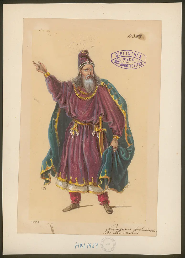 Alexander und Darius, Titel der Serie: Figurinen des k.k. Hof-Burgtheaters