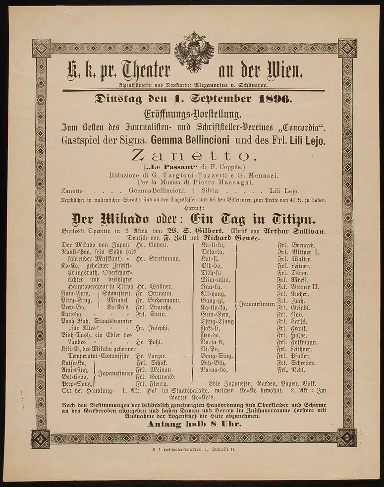 Zanetto, Der Mikado oder Ein Tag in Titipu