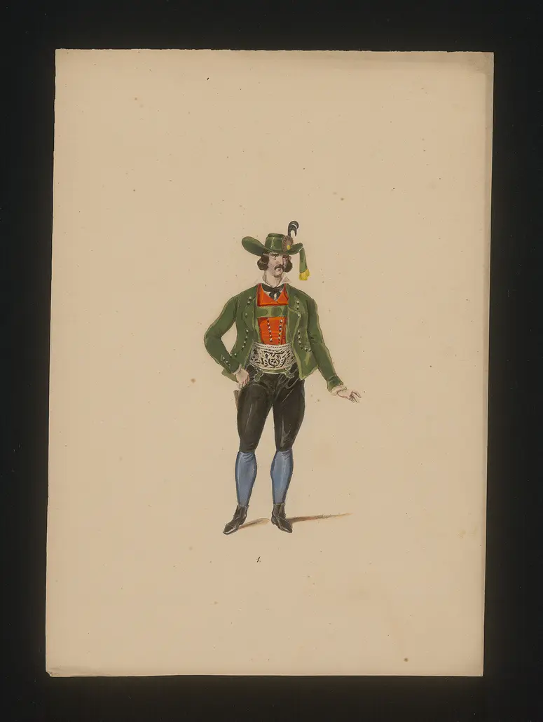 Steirer, Weiterer Titel: National Costume, Titel der Serie: Neue Costume-Sammlung verschiedener Zeiten und Nationen