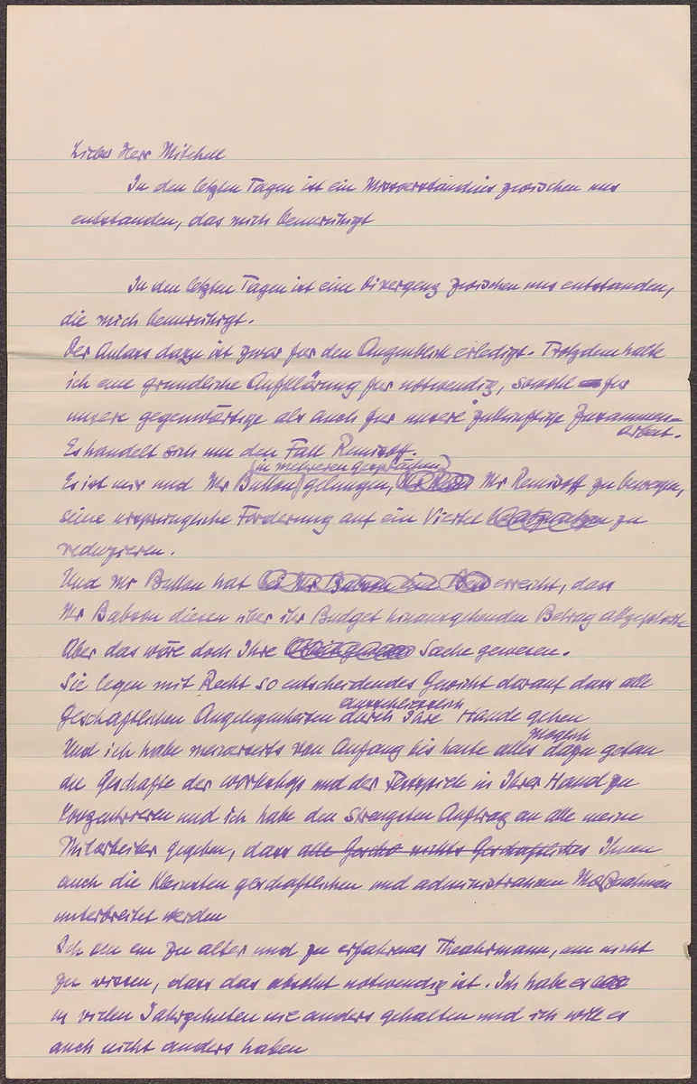 Briefentwurf
