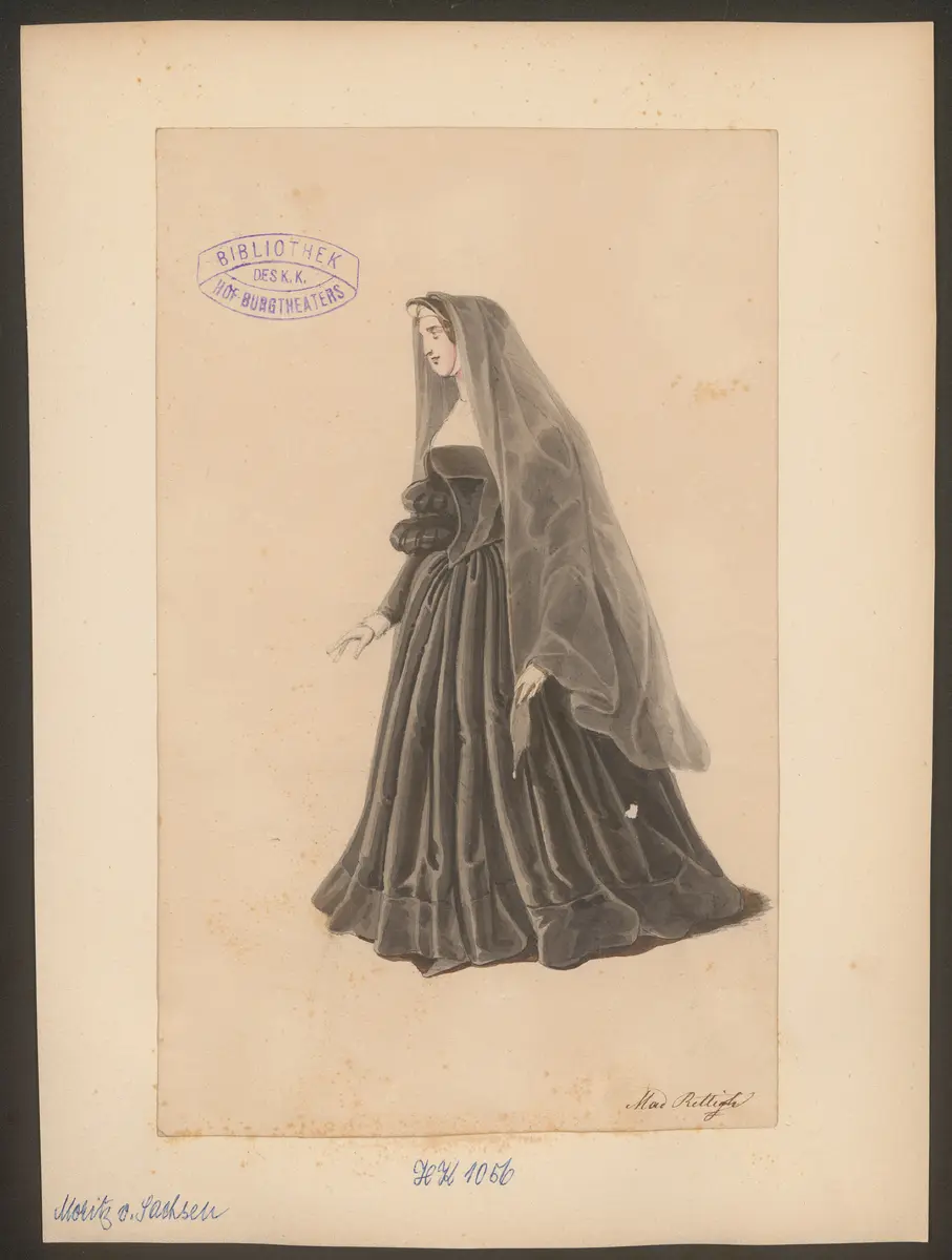 Moritz von Sachsen, Titel der Serie: Figurinen des k.k. Hof-Burgtheaters