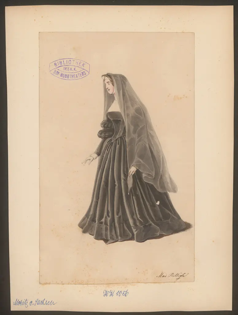 Moritz von Sachsen, Titel der Serie: Figurinen des k.k. Hof-Burgtheaters