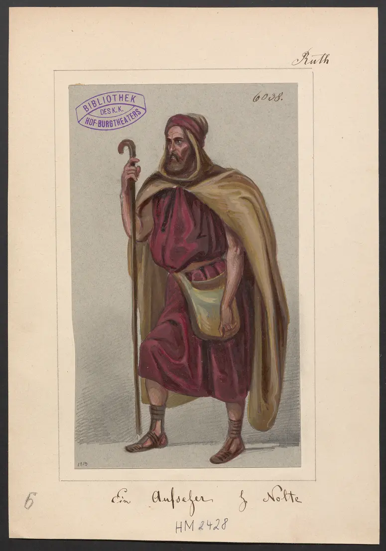 Ruth, Titel der Serie: Figurinen des k.k. Hof-Burgtheaters