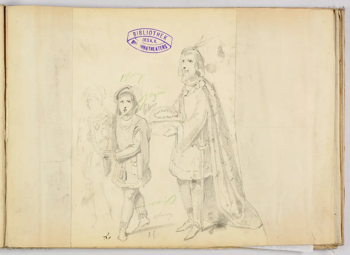 Die Jungfrau von Orleans, Titel der Serie: Figurinen des k.k. Hof-Burgtheaters
