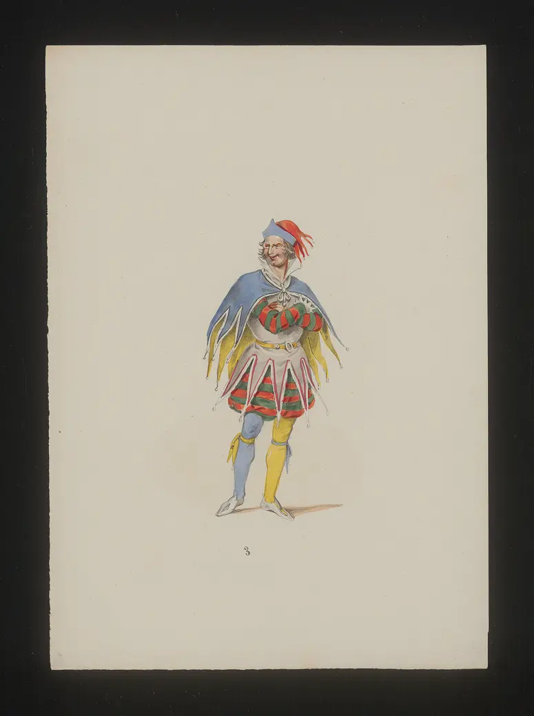 Ring und Maske, Titel der Serie: Neue Costume-Sammlung verschiedener Zeiten und Nationen