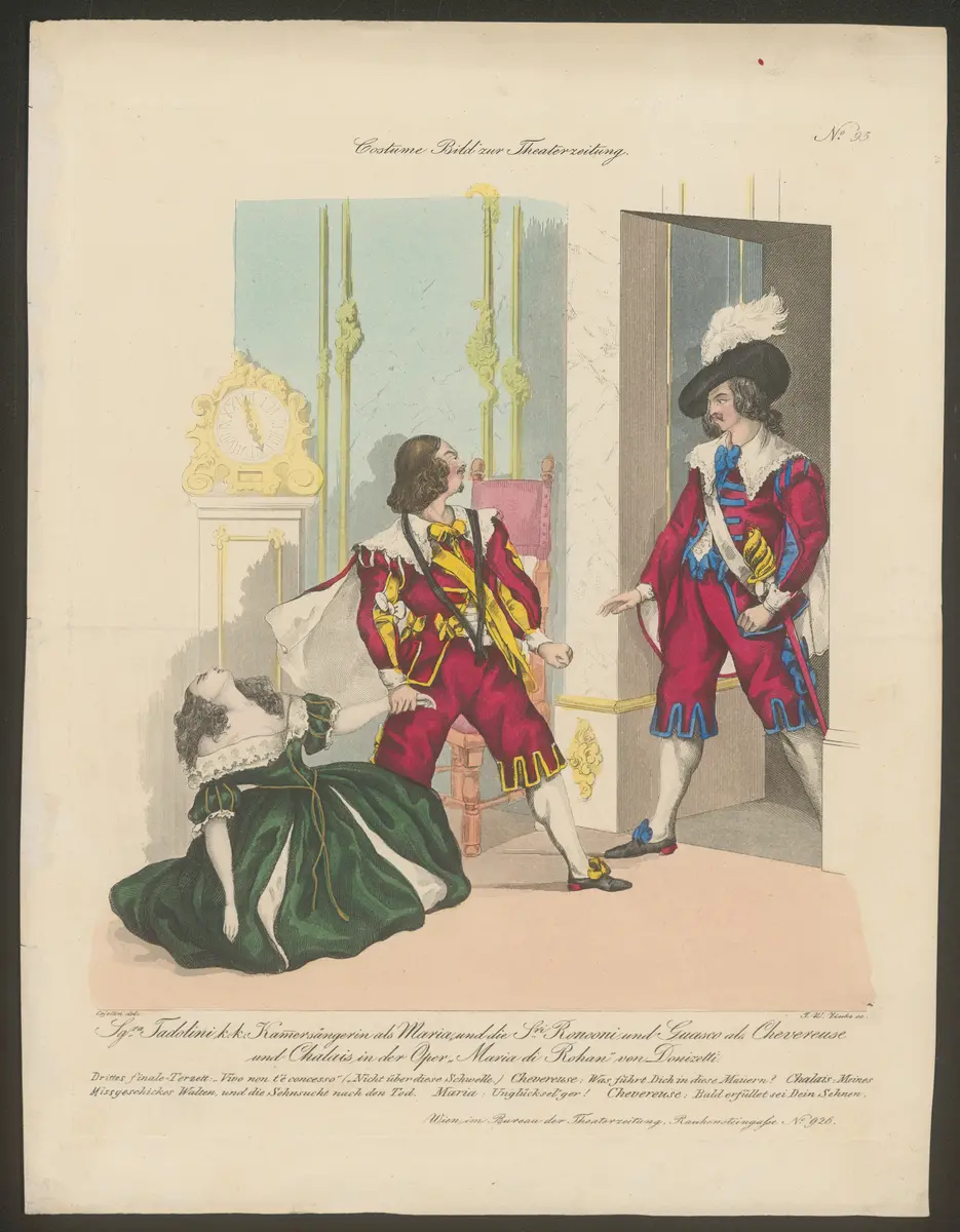 Maria di Rohan, Titel der Serie: Costume-Bild, Name der Zeitschrift: Wiener Theaterzeitung