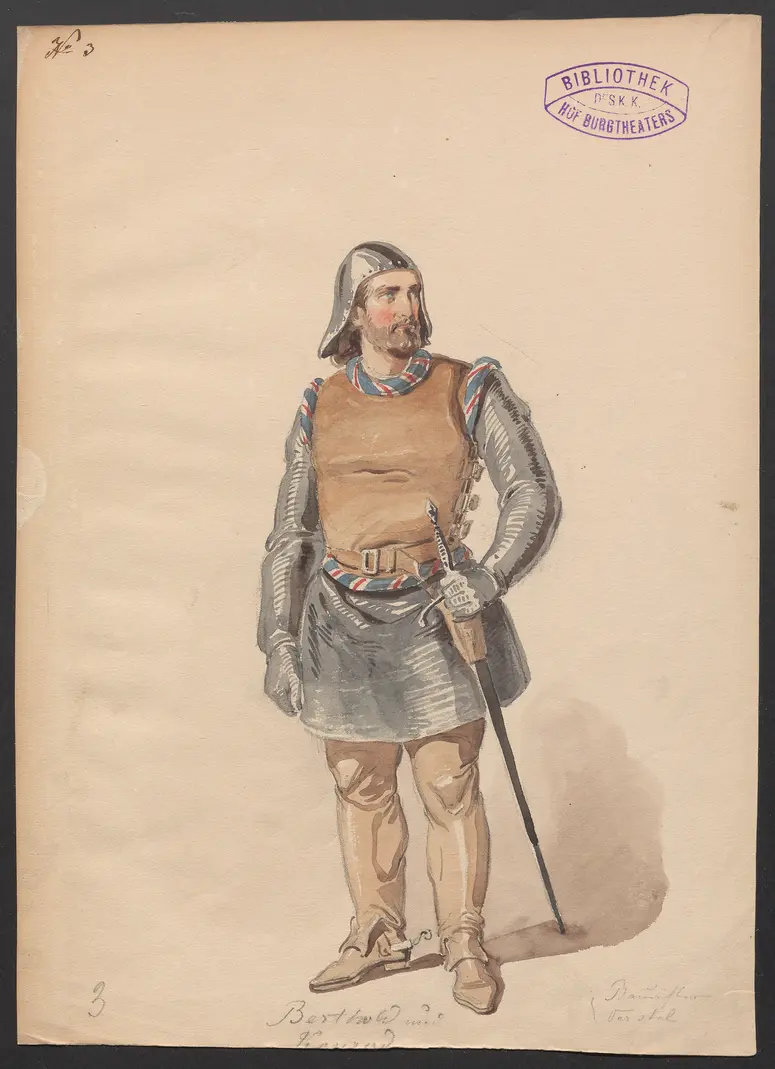 Herzog Albrecht, Titel der Serie: Figurinen des k.k. Hof-Burgtheaters