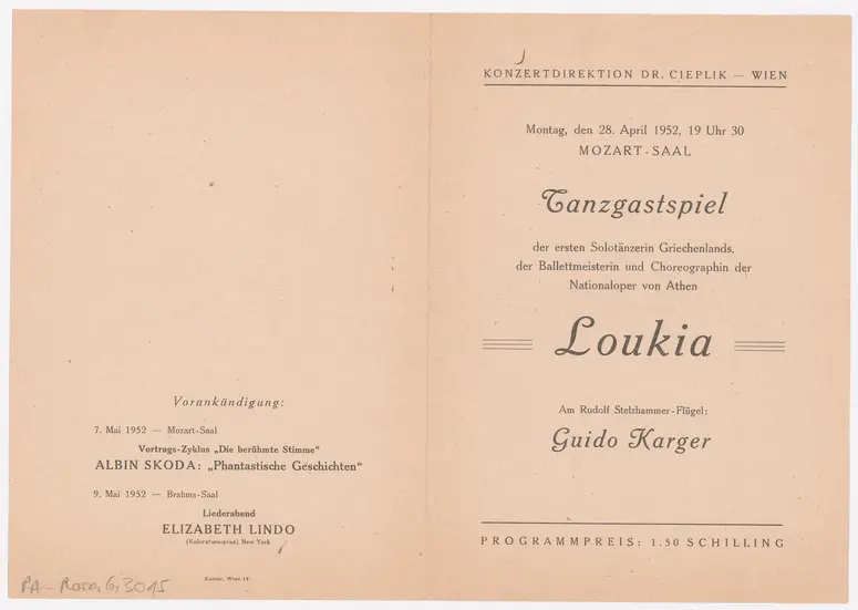 Tanzgastspiel Loukia