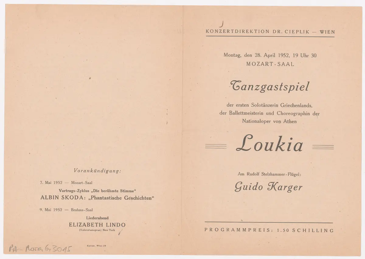 Tanzgastspiel Loukia
