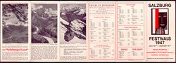 Salzburger Festspiele 1947, Titel in Vorlageform: Salzburg Festivals 1947, Verweis auf Stücktitel: Dantons Tod, Verweis auf Stücktitel: Cosi fan tutte, Verweis auf Stücktitel: Figaros Hochzeit, Verweis auf Stücktitel: Arabella, Verweis auf Stücktitel: Jedermann, Verweis auf Stücktitel: Die Frau des Potiphar