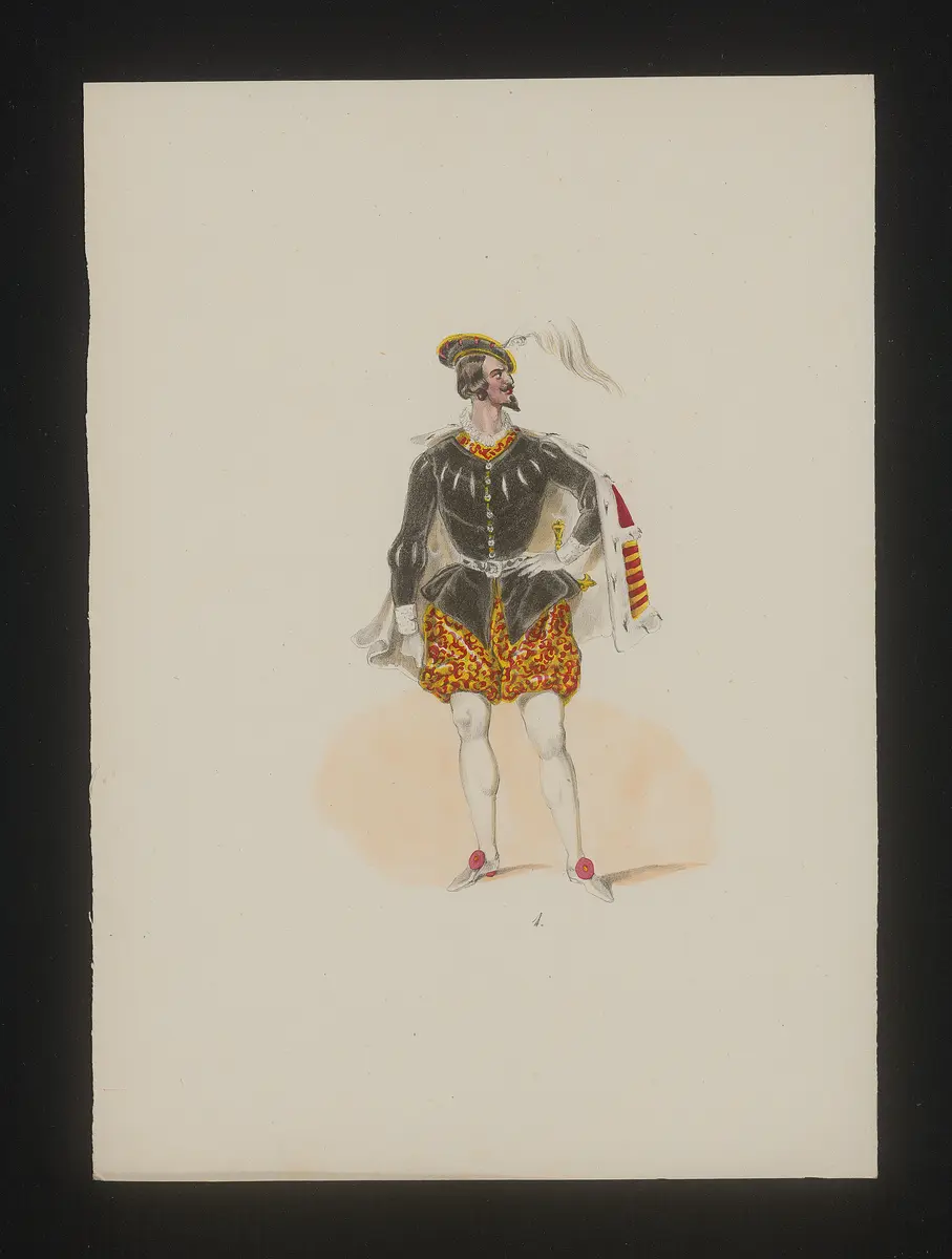 Ring und Maske, Titel der Serie: Neue Costume-Sammlung verschiedener Zeiten und Nationen